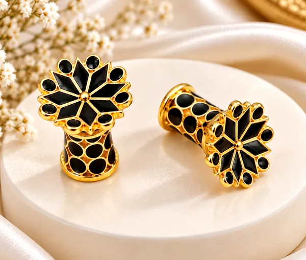 BG_GOLD_Assamese_Traditional_Black_Thuriya_Copper_Stud_Earring_