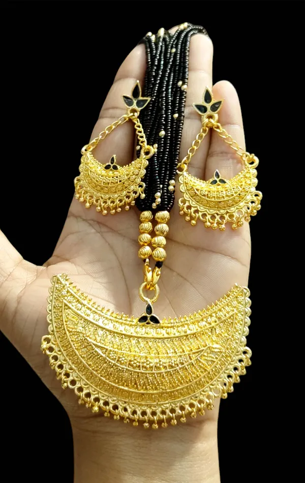 Assamese_Traditional_Black_Copper_Based_Junbiri_New_Tassel_Jewellery_Set