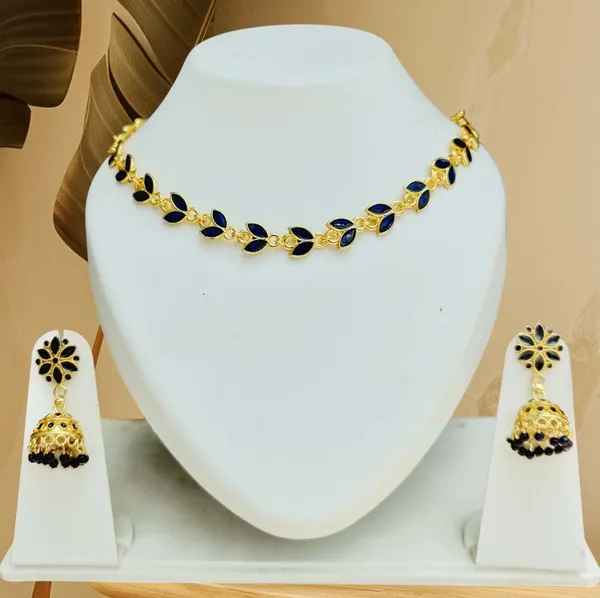 Assamese_Traditional_Copper_Based_Blue_Patti_Jhumka_Earring_Set