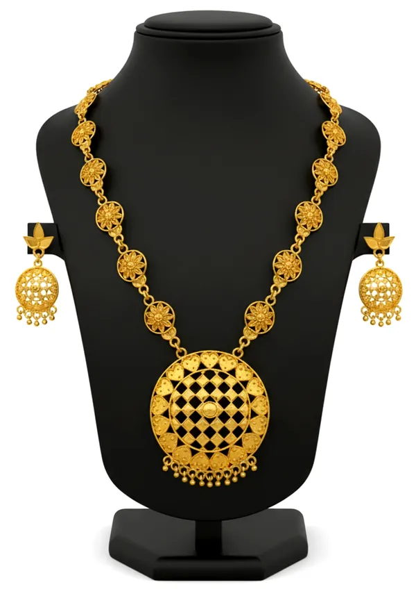 Assamese_Traditional__Copper_Based_Golden_Japi_Jewellery_Set