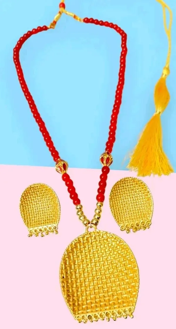 Assamese_Traditional_Copper_Based_Kula_Ball_Moni_Tassel_Jewellery_Set