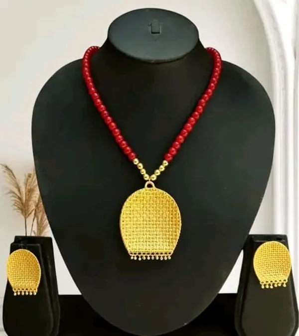 Assamese_Traditional_Copper_Based_Kula_Moni_Tassel_Jewellery_Set