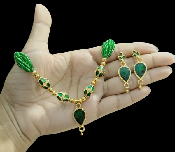 Assamese_Traditional_Green_Golpata_Locket_4_Monimala_Tassel_Jewellery_Set