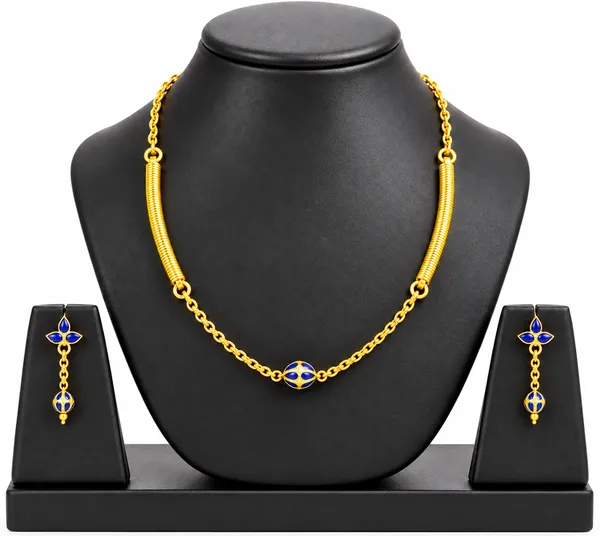 BG_GOLD_Assamese_traditional_Copper_Based_1_ball_blue_pipe_chain_Monimala_Jewellery_Set