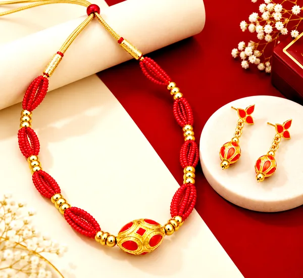 BG_GOLD_Assamese_traditional_Copper_Based_1_ball_red_Monimala_Jewellery_Set