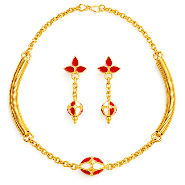 BG_GOLD_Assamese_traditional_Copper_Based_1_ball_red_withe_pipe_chain_Monimala_Jewellery_Set