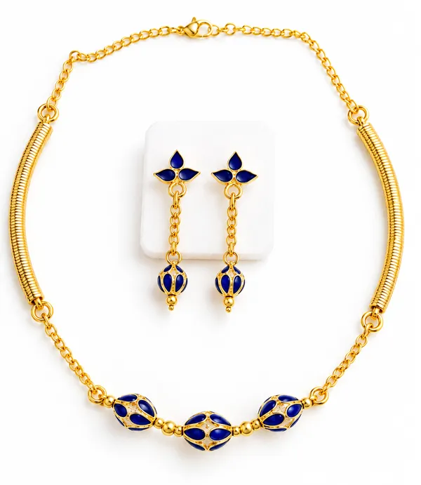 BG_GOLD_Assamese_traditional_Copper_Based_3_ball_blue_pipe_chain_Monimala_Jewellery_Set