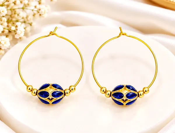 BG_GOLD_Assamese_traditional_Copper_Based_Blue_Monimala_Hoop_Earring_Set