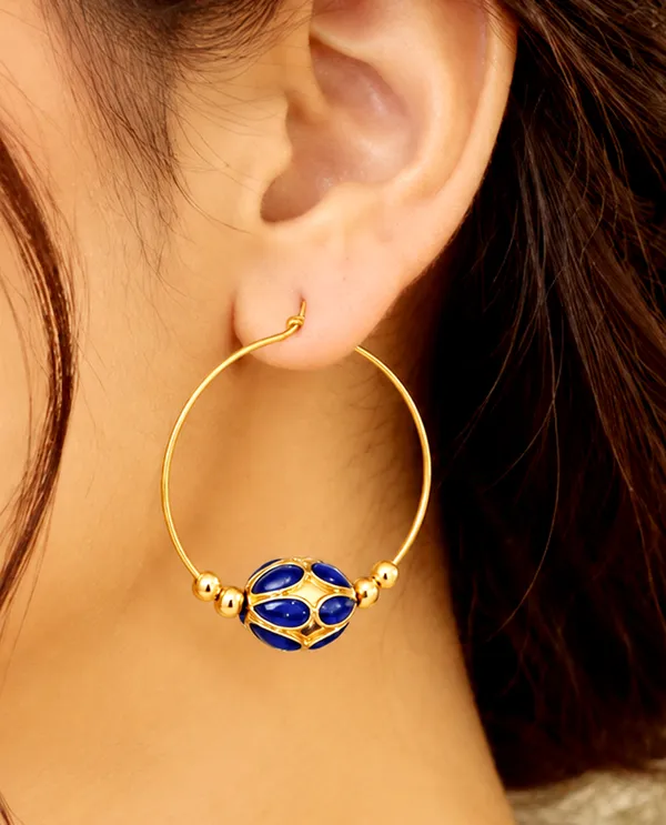 BG_GOLD_Assamese_traditional_Copper_Based_Blue_Monimala_Hoop_Earring_Set