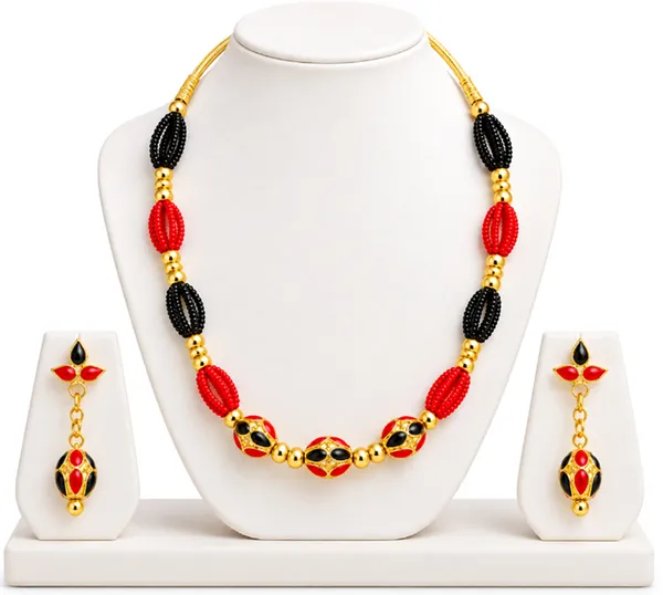 BG_GOLD_Assamese_traditional_Copper_Based_Red_Black_MoniMala_Jewellery_Set
