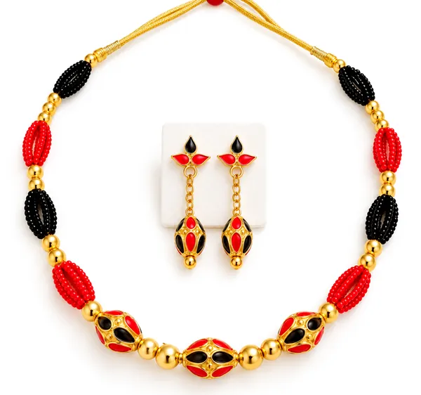 BG_GOLD_Assamese_traditional_Copper_Based_Red_Black_MoniMala_Jewellery_Set