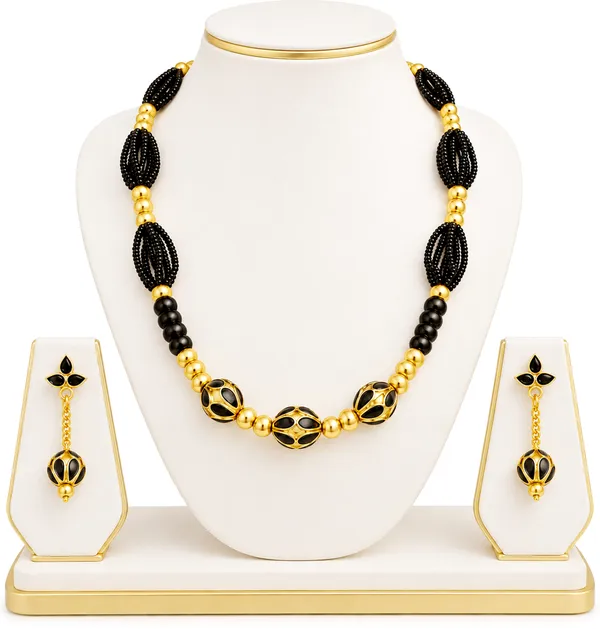 BG_GOLD_Assamese_traditional_Copper_Based_black_MoniMala_Jewellery_Set