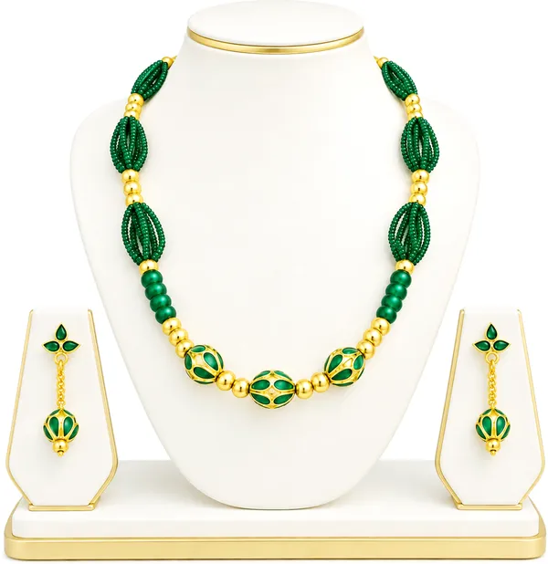BG_GOLD_Assamese_traditional_Copper_Based_green_Monimala_Jewellery_Set