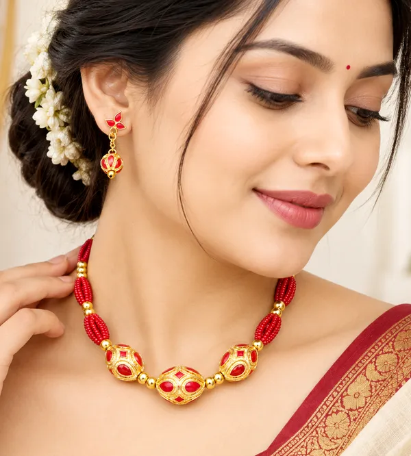 BG_GOLD_Assamese_traditional_Copper_Based_red_Monimala_Jewellery_Set