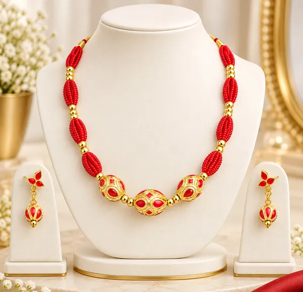 BG_GOLD_Assamese_traditional_Copper_Based_red_Monimala_Jewellery_Set