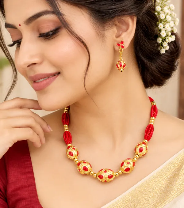 BG_GOLD_Assamese_traditional_Copper_Based_red_Monimala_Jewellery_Set