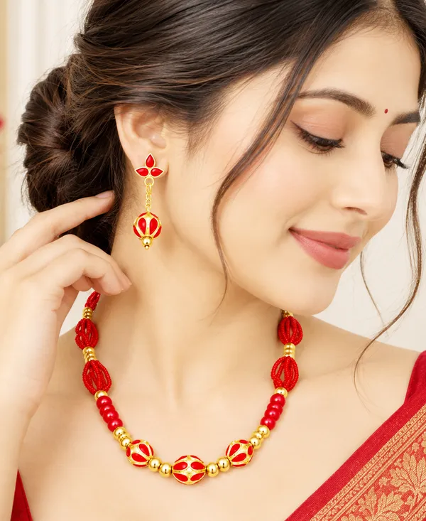 BG_GOLD_Assamese_traditional_Copper_Based_red_Monimala_Jewellery_Set
