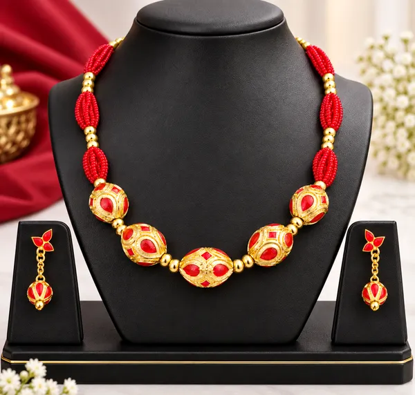 BG_GOLD_Assamese_traditional_Copper_Based_red_Monimala_Jewellery_Set