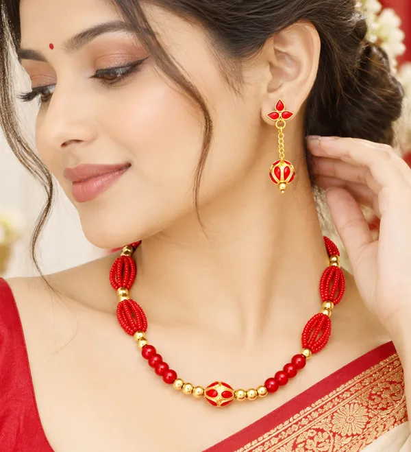BG_GOLD_Assamese_traditional_copper_based_1_ball_red_monimala_jewellery_set_