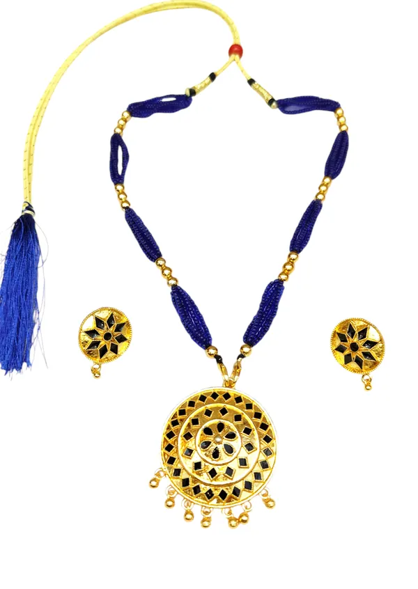Assamese_Traditional_Blue_Japi_With_Tassel