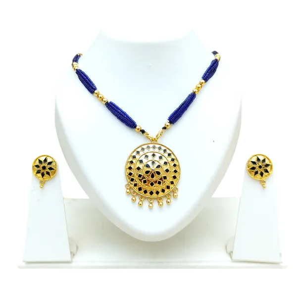Assamese_Traditional_Blue_Japi_With_Tassel