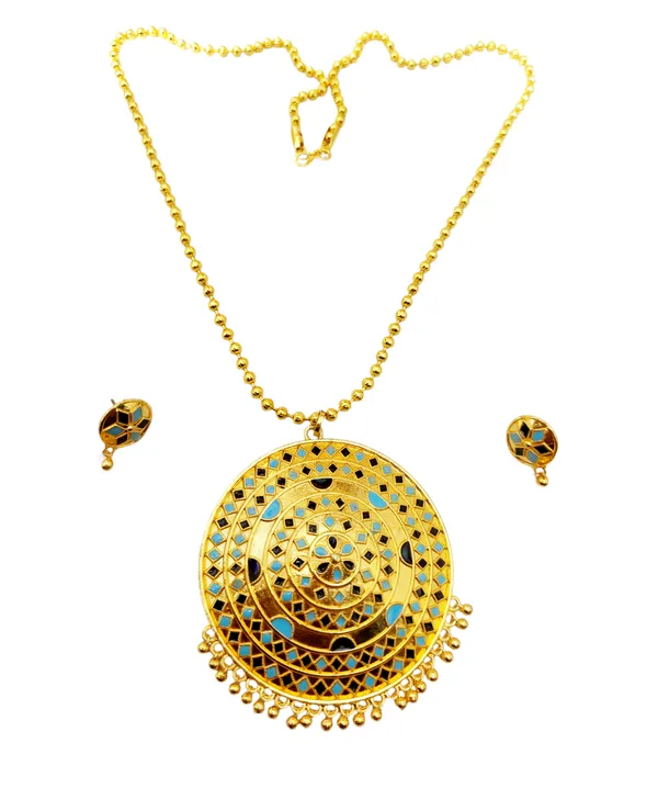 Assamese_Traditional_D-B_Big_Japi_Top_Earring_With_Goti_Chain