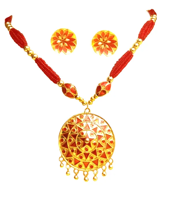 Assamese_Traditional_Red_Japi_With_Monimala_Tassel