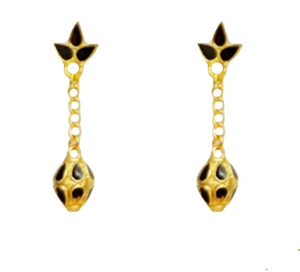 Assamese_Traditional_Black_Ball_Tassel_Jewellery_Set
