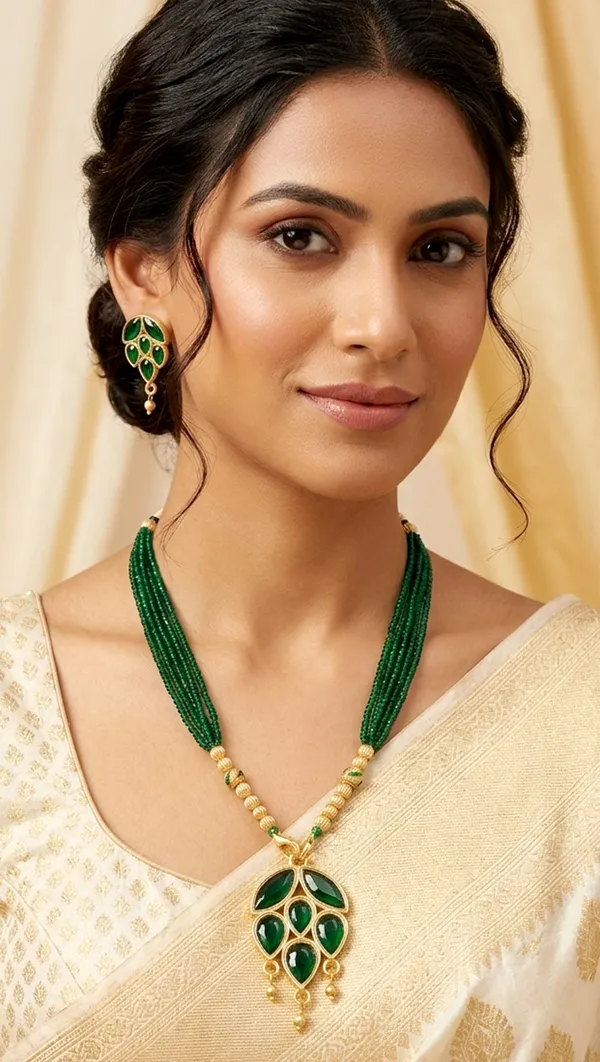 BG__GOLD_Assamese_Traditional_Copper_Based__Green__Meenakari_Patti_Jewellery_Set