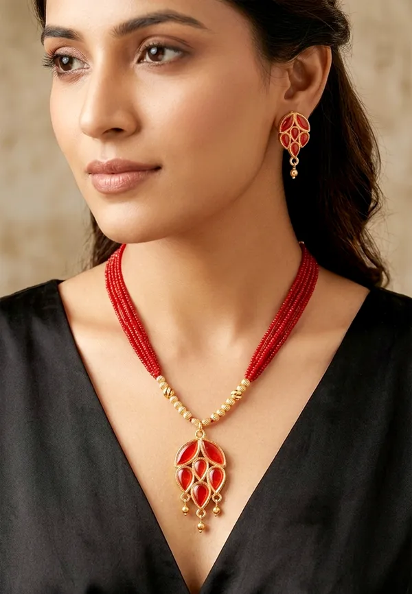 BG__GOLD_Assamese_Traditional_Copper_Based__Red_Meenakari_Patti_Jewellery_Set
