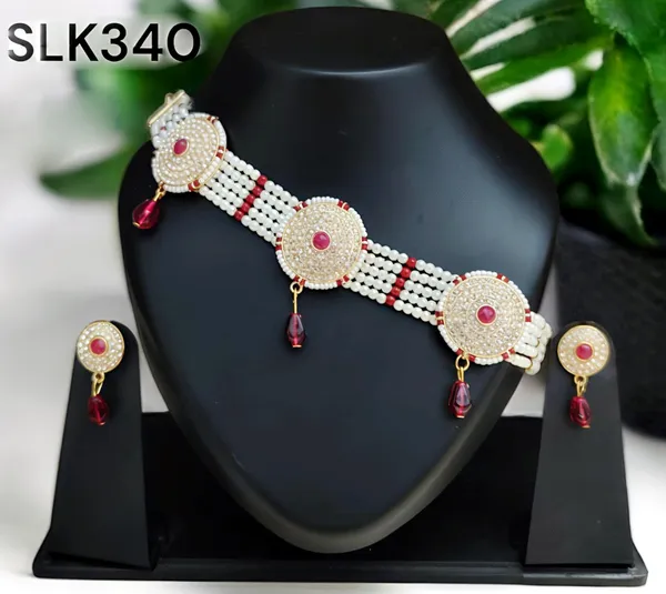 Red_&_White_Elegant_Pearl_&_Ruby_Stone_Choker_Necklace_Set_For_Women