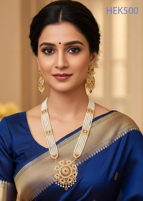 Balaji_Gold_Multicolour_Rajasthani_Kundan_Pearl_Round_Pendant_Necklace_Set_With_Earrings_For_Women