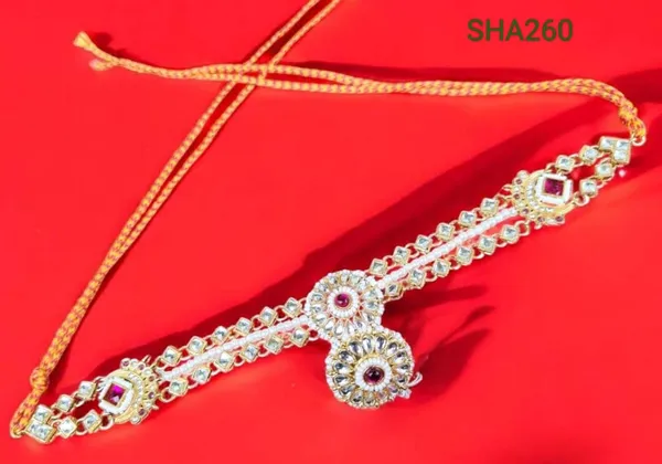 Pink_&_White_Traditional_Rajasthani_Sheeshfool_Rakhdi_With_Pearl_&_Kundan_Work_For_Women
