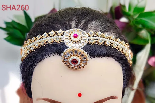 Pink_&_White_Traditional_Rajasthani_Sheeshfool_Rakhdi_With_Pearl_&_Kundan_Work_For_Women
