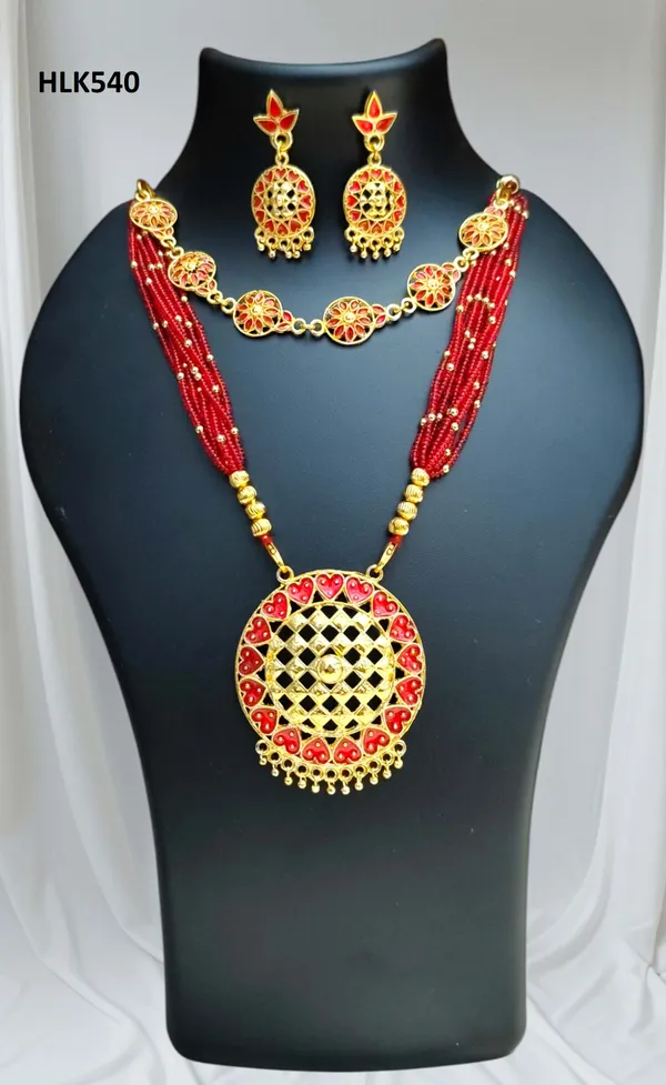 Assamese_Traditional_Copper_Based_Japi_Bridal_Jewellery_Set