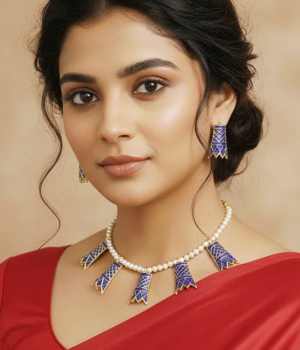 Bggold_Assamese_Traditional_Gold_Plated_Blue_Colour_Golpata_Choker_Necklace_Set_For_Women_And_Girl
