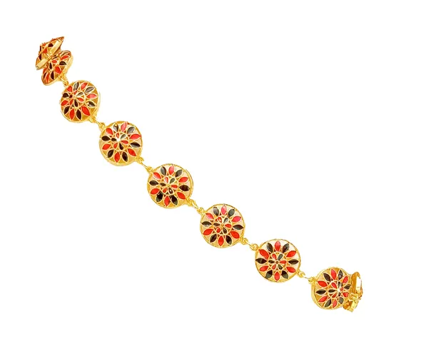 Assamese_Traditional_Gold_Plated_Red_Black_Colour_Golpata_Necklace_Set_For_Women