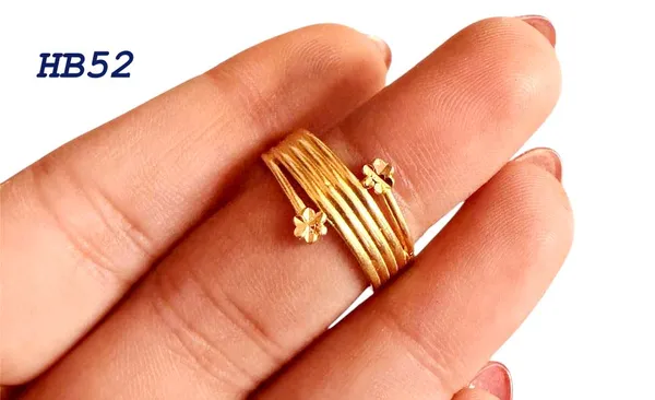 Balaji_Gold_Golden_Elegant_Floral_Adjustable_Ring_For_Women