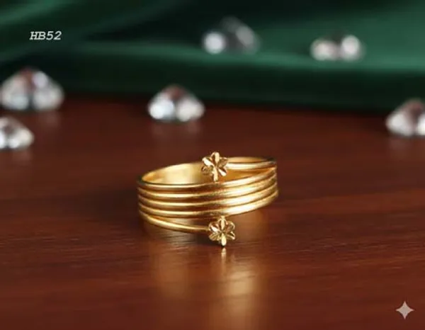 Balaji_Gold_Golden_Elegant_Floral_Adjustable_Ring_For_Women