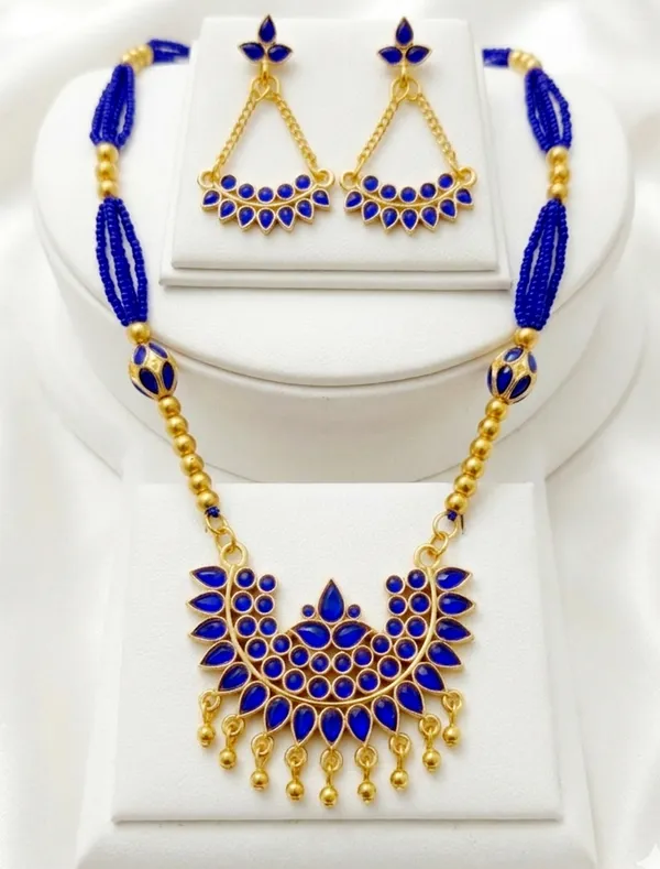 BG_GOLD_Assamese_Traditional_Copper_Based_Blue_Junbiri_Monimala_Tassel_Jewellery