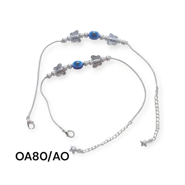 Fancy_Silver_Plated_Eye_Ball_With_Butterfly_Anklet_For_Girls_And_Women