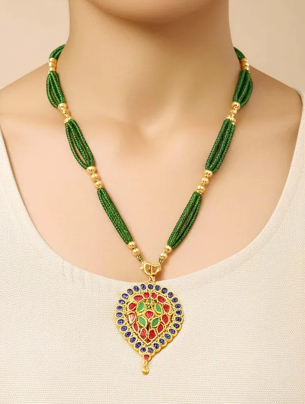 Assamese_Traditional_Gold_Plated_Multicolor_Dugdugi_Tassel_Jewellery_Set_For_Women