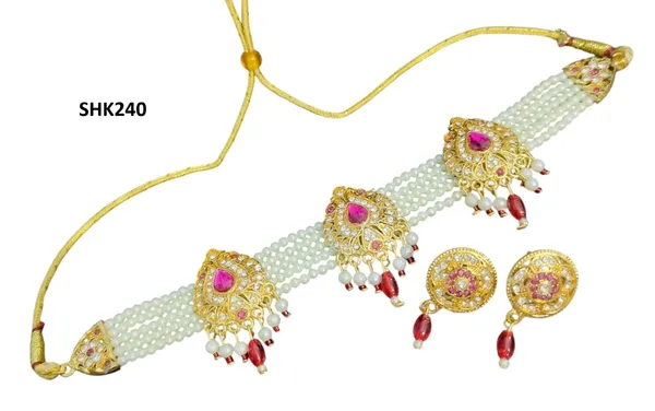 Balaji_Gold_Multicolour_Kundan_Pearl_Choker_Necklace_Set_With_Ruby_Stones_For_Women