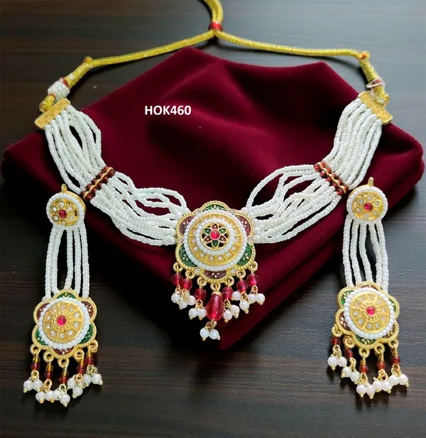 Balaji_Gold_Multicolour_Kundan_Pearl_Multi-Layer_Choker_Necklace_Set_For_Women