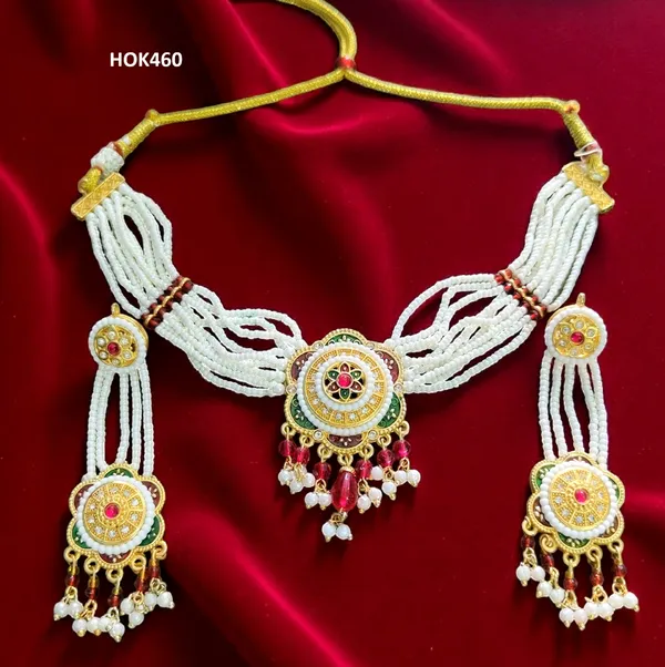 Balaji_Gold_Multicolour_Kundan_Pearl_Multi-Layer_Choker_Necklace_Set_For_Women