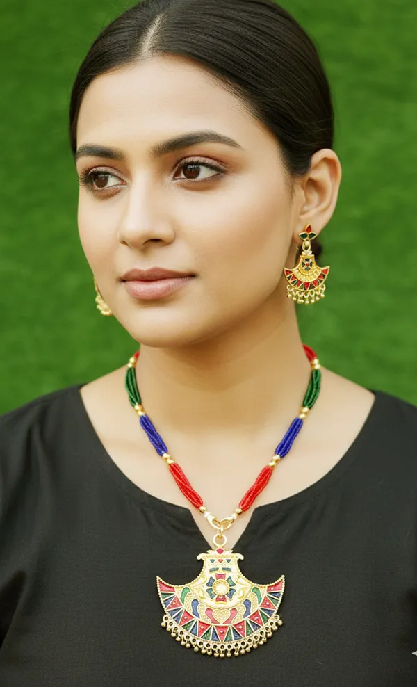 Assamese_Traditional_Multi_Meenakari_Jewellery_Set