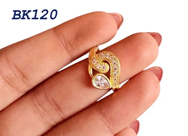 Balaji_Gold_Micro_Gold_Plating_Luxury_Teardrop_Cz_Stone_Designer_Ring_For_Women