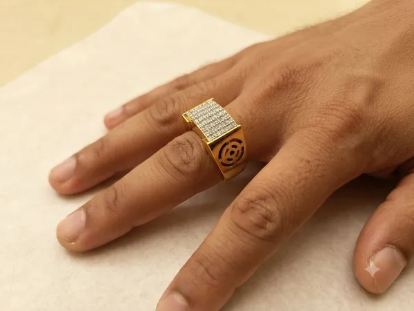 Men's_Luxury_Gold_Plated_Rectangular_CZ_Micro-Pave_Signet_Ring_with_Filigree_Side_Detailing