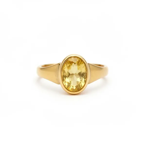 Micro_Gold-Toned_Oval_Statement_Ring_with_Yellow_Citrine_Stone_💛💍