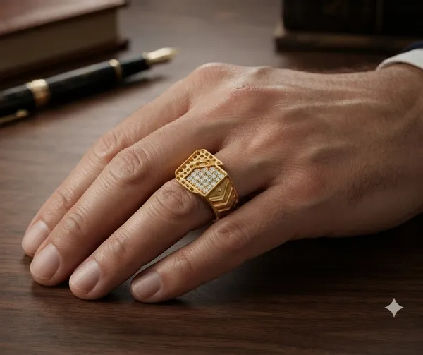 Motif_Gold-Plated_Statement_Ring_with_Pavé_CZ_Stones